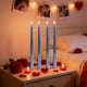 thumbnail image 4 of Velas Cónicas Bañadas En Parafina velas cónicas galvanizadas azules de cera de asta larga para decoración romántica de bodas y restaurantes. JASKFLY, 4 of 9