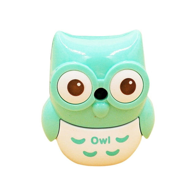 CIMAXIC Owl Cartoon Pencil Sharpener for Students Lovely Design Bright Color Assorted Color Lightweight and,3.7"X3.54"X4.02"