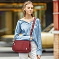 thumbnail image 3 of Bolsos cruzados para mujer, de nailon, grande, convertible, bolso cruzado para teléfono, bolso de lona para mujeres y niñas ER, 3 of 7