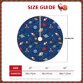 thumbnail image 3 of KLL Space Christmas Tree Skirt 36" ,Party Decorations Farmhouse for Christmas Decorations Holiday Party, 3 of 6