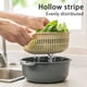 thumbnail image 4 of Juego de 2 coladores de cocina, cuencos para pasta, cuencos de plástico para frutas, coladores con tapas, cuenco de drenaje de doble capa, cesta para lavar verduras, 4 of 6