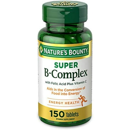 Nature's Bounty Super B-Complex B-Complex Supplements, 150 Ct