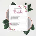 thumbnail image 6 of Inkdotpot 50-PackFloralHow Well Do You Know The Bride Bridal Shower Bachelorette PartyGameWho Know The Bride Best ActivityCards, 6 of 7