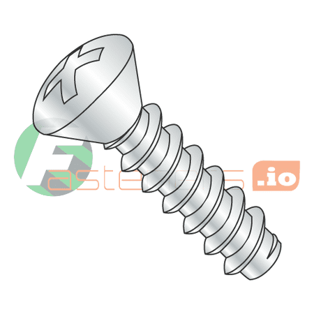 

#6 x 1/2 Type B Self-Tapping Screws / Phillips / Oval Head / Steel / Zinc (Quantity: 10 000 pcs)