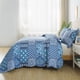thumbnail image 3 of Honeilife Juego De Edredón Rústico Queen – Juego De Edredón De Microfibra De 3 Piezas, Colchas Ligeras, Colchas Florales, Funda De Cama Retro Para Todas Las Estaciones, Color Azul, 3 of 5