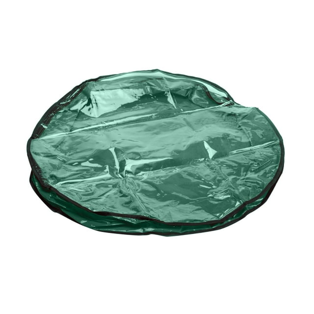 Sac de Rangement pour Couronne de Noël 36 Pouces Robuste - Résistant aux Déchirures, 2 Poignées, Fermeture Éclair Lisse, Conteneur Anti-Poussière