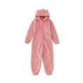 thumbnail image 1 of Ensemble Parent-Enfant Uni, Pyjama Familial à Manches Longues, Sweat à Capuche à Fermeture Éclair et Col Rond, 1 of 7