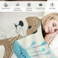 thumbnail image 3 of COMIO Sea Otter Blanket Cartoon Animal Super Soft Warm Bed Bedding Throw Blankets for Couch Bedroom Sofa Office Car, All Season Cozy Flannel Plush Blanket Gifts for Girls Boys Kids Adults, 3 of 6