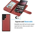 thumbnail image 5 of Takfox Galaxy S23,S23 Plus,S23 Ultra Wallet Phone Case,Takfox PU Leather Magnetic Detachable Card Holders Shockproof Kickstand Protective [Flip Folio Cover] for Samsung Galaxy S23 Ultra 5G -Wine, 5 of 6