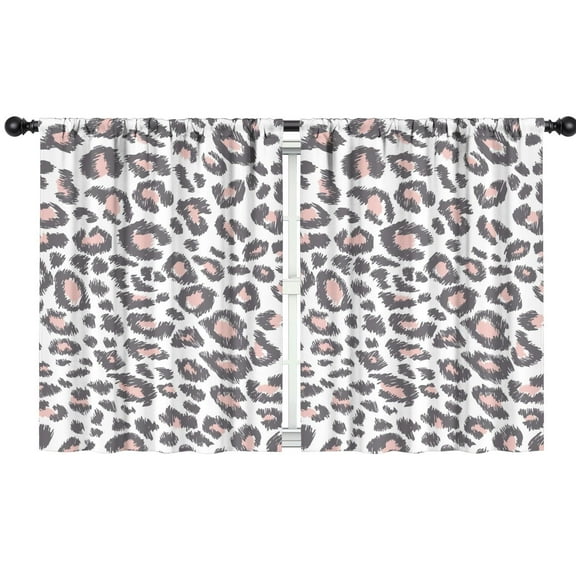 Blackout Kids Curtains,Leopard Print Childrens Insulated Curtains Set Of 2,Bedroom Essentials,Toddler Room Decor 42"x54"(106x137cm)