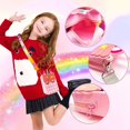 thumbnail image 2 of Fidget Toy Unicorn-e Bag, Bolsa Pop-it portátil 2 en 1 barata, Pop Bubble Games Toy Bolsa sensorial de silicona multicolor, Bolso de juguetes antiestrés para niños adultos (rosa) brillar Electrónica, 2 of 5