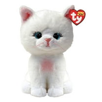 Ty Beanie Boos - Amelia the White Cat  – Glitter Eyes  - Stuffed Animal