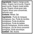 thumbnail image 2 of GERBER Biologique Bébé Purée Mangue Pêche Carotte Patate Douce Avoine, 2 of 7