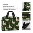 thumbnail image 4 of 16" Laptop Briefcase for Work Travel Laptop Shoulder Bag Carrying Handbag Laptop Case Cartoon Geese Carrying Presents, 4 of 8