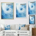 thumbnail image 4 of Designart "Swirling Blue Wave Spiral III" Abstract Spirals Canvas Wall Art, 4 of 7