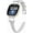 Gray, variant on REQO Compatible with Fitbit Sense 2/Fitbit Versa 4 3 Bands for Women Men, Soft Genuine Leather Band Slim Strap Replacement Accessory Wristband + Metal rhinestone Adapter