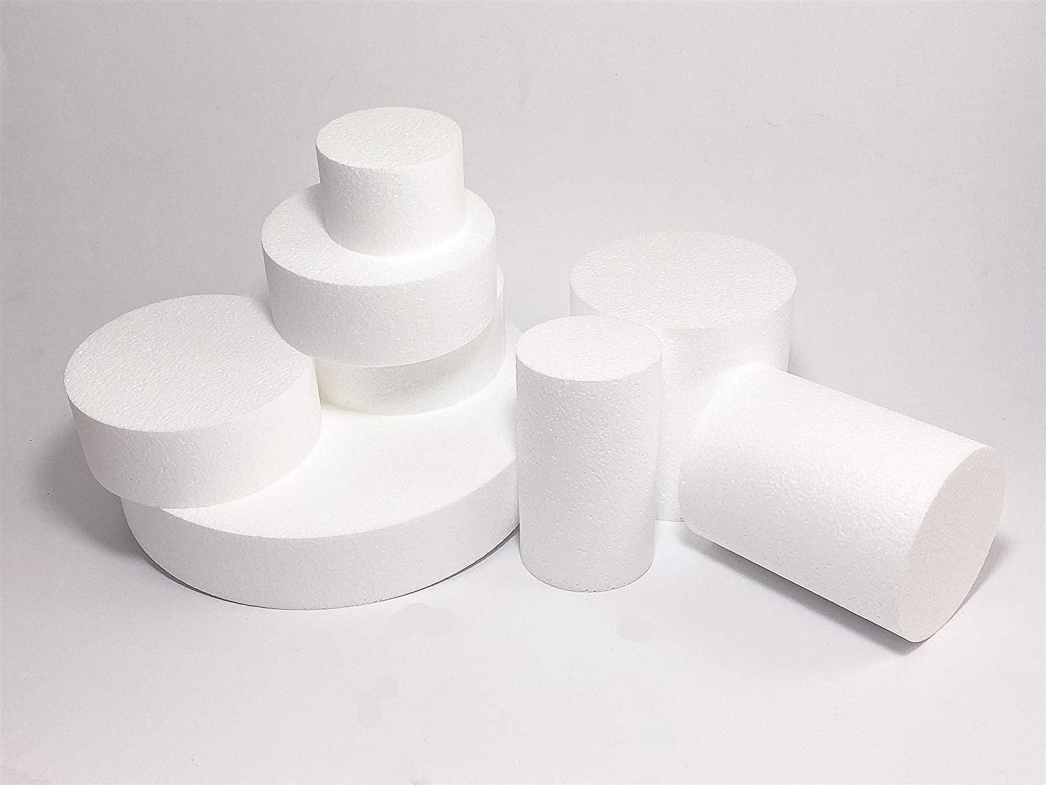 CalCastle Craft EPS Craft Foam Circle Disc - 6 Piece Pack, 8" Diameter