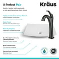 thumbnail image 6 of KRAUS Natura™ 19 3/5-inch White Matte Solid Surface Rectangular Bathroom Vessel Sink and Arlo™ Faucet Combo Set with Pop-Up Drain, Oil Rubbed Bronze Finish, 6 of 9