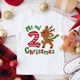 thumbnail image 1 of Mi segunda camiseta con estampado de ciervo navideño, ropa navideña para niños, camisetas para niños, camisetas de fiesta para niños y niñas, regalos navideños, 1 of 5