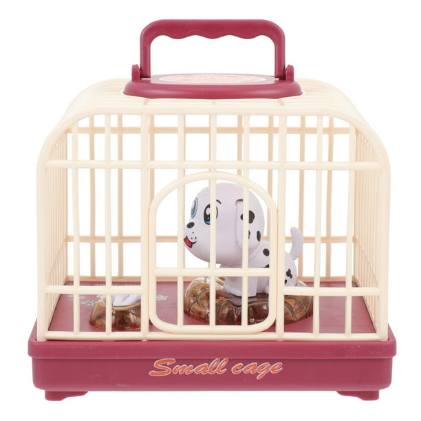 GOOHOCHY 1 juguete pequeño enjaulado para perros, mini juguete de inducción controlado por voz para niños.