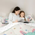 thumbnail image 5 of Feelyou Funny Blue Axolotl Bedding Comforter Set, Dreamy Stars Print Twin Comforter Sets, Teens Kids Boys Girls Reversible Bedding Set, Super Cozy Room Decor, 2-Piece, 5 of 8