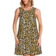 thumbnail image 1 of Fotbe Leopard Vestido de Verano sin Mangas para Mujer – Vestido Midi Línea A, Estilo Camiseta Floral, Vestido Playero Casual y Fluido, 1 of 7