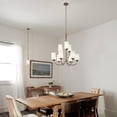 thumbnail image 3 of 9 Light Large 2-Tier Chandelier With Transitional Inspirations 31.25 Inches Tall By 28.75 Inches Wide-Brushed Nickel Finish-Led Lamping Type Kichler, 3 of 4