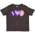 thumbnail image 3 of Inktastic 3rd Birthday Balloons 3 Year Old Girls Toddler T-Shirt, 3 of 5