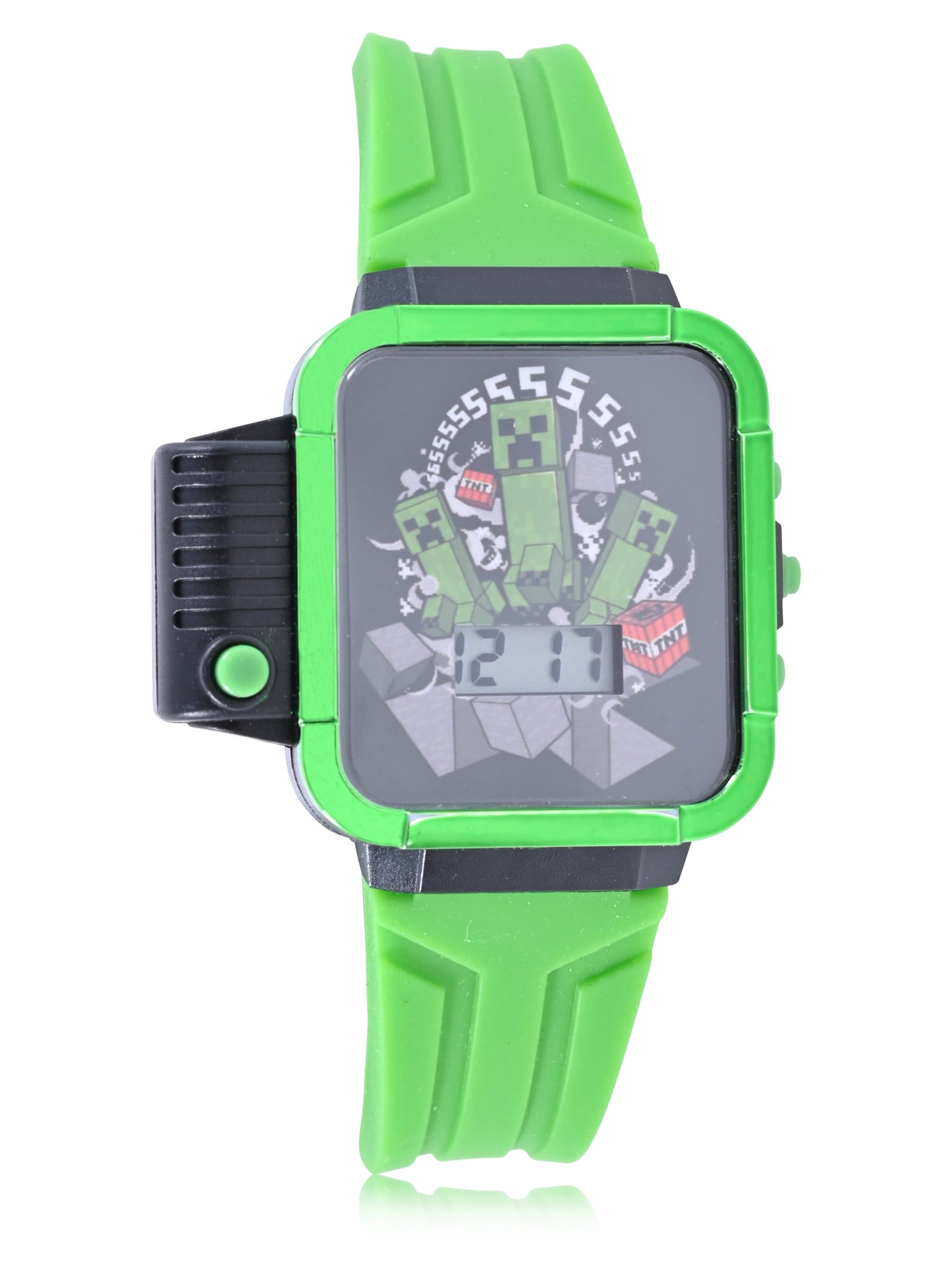 Minecraft Child Unisex Wristwatch in One Size Color Green - MIN4167WM