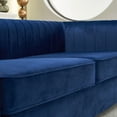 thumbnail image 6 of Contemporary Velvet Three-Seater Sofa 84.25''W for Living Room with Golden Legs, 6 of 8