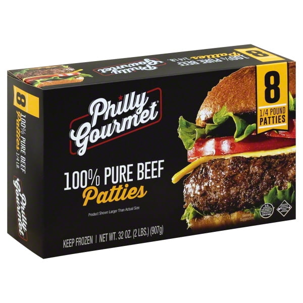 Philly Gourmet Pure Beef Patties, 2 lb