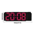 thumbnail image 3 of Giunmcul Today Discount Projection Digital Alarm Clock for Bedroom Colorful LED Alarm Clock for Bedrooms with 12/24H Snooze Mirror LED Alarm Clock, 3 of 5