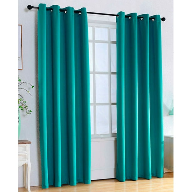 RoomDarkening Curtain Collection84"Teal Curtain Set