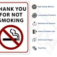 thumbnail image 2 of ADA CENTRAL SIGNS - Thank You for Not Smoking Sign- ADA Compliant Digitally Printed Text Wall Sign - Smoke-Free Area Door Signs for Offices, Businesses, Hotels, and Restaurants - Vinyl 7” x 5”, 2 of 7