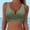 Blue, variant on Sentmoon Bikini Tops Curvy Swim Suit Wireless Tummy Control Push Up Solid Color Plus Size Spaghetti Strap Bathing Suits Women Summer Beach Day Essentials for Plus Size and Curvy Figures