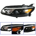 thumbnail image 4 of Headlight Halogen Black Projector Driver Left Side Headlamp Fit for Chevy Malibu 2016 2017 2018, 4 of 6