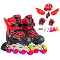 thumbnail image 1 of Juego De Patines Para Niños Patines De Ruedas Con Iluminación Cómodos Patines En Línea Transpirables Yuarrent OD016750-02, 1 of 6