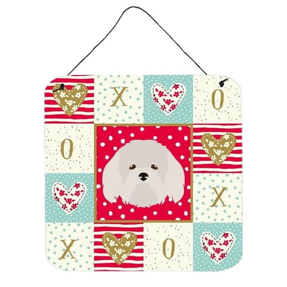 6 x 6 in. Coton De Tulear Love Wall or Door Hanging Prints