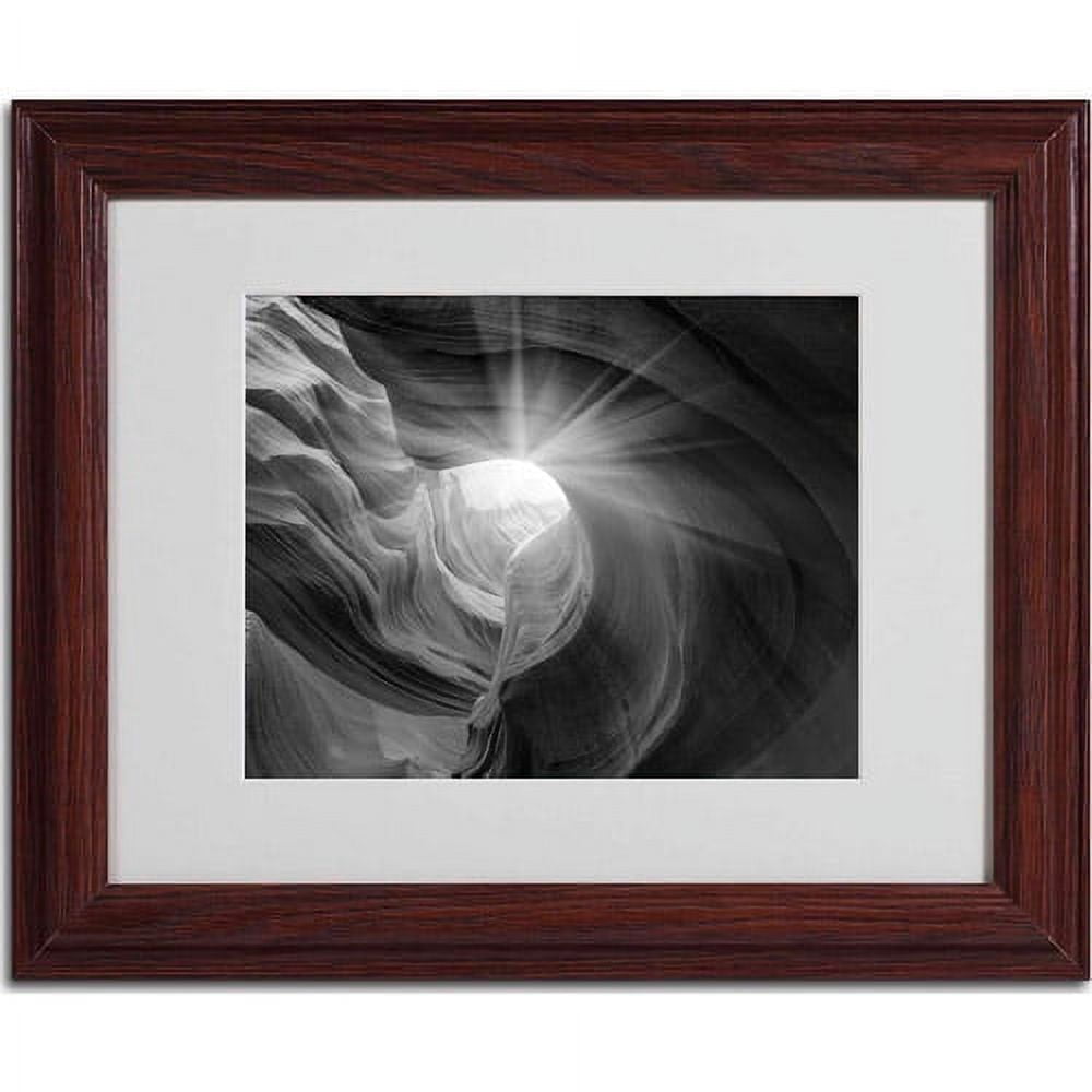 Trademark Fine Art "Searching Light I" Matted Framed Art by Moises Levy, Wood Frame