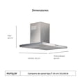 thumbnail image 2 of Campana Extractora Para Cocina De Pared De Acero Inoxidable, 2 of 7