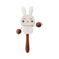 thumbnail image 3 of Wooden Baby Rattle Toy, Easy‑Grasp Ergonomic Handle, BPA‑Free Safe Natural Timber, Infant Sensory Teething Toy, Early Educational Hand Shaking Developmental Toy, for Newborn Boy Girl Gift, 3 of 7
