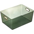 thumbnail image 1 of EastVita Household Desktop Storage Box Transparent Anti-skid Thickened Handle Design Organizer, 1 of 8