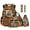 3D Tiger Skin, variant on Xoenoiee Aztec Wolf American Tribal Print Backpack for Kids Boys 6pcs School Bags Teen Bookbags Set with Lunch Box Pencil Case Water Bottle Sleeve Bookmark Keychain, Lightweight Schoolbag Satchel