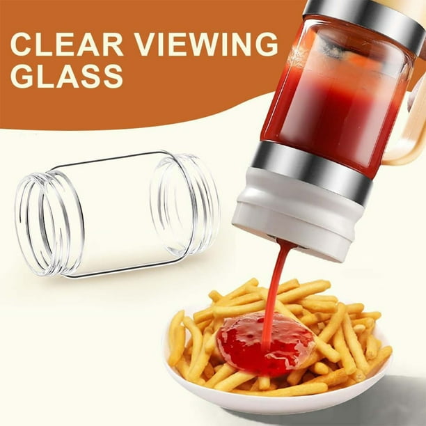 Distributeur De Miel En Verre Borosilicate 300 Ml - Pot Anti-Goutte Avec Poignée, Technologie Anti-Retour Pour Sirop Et Confiture