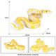 thumbnail image 3 of sweethay 2 piezas de juguetes de serpiente de simulación pitón dorado aterrador realista falso Reptiles de juguete regalo de Halloween Juguetes, 3 of 6