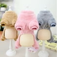 thumbnail image 5 of Gustave Winter Warm Dog Sweater Coat Plush Fleece Onesie Jumpsuit Pajamas Soft Puppy Cat 4 Legged Clothes Pets Apparel for Small Medium Male Female Dogs, 5 of 7