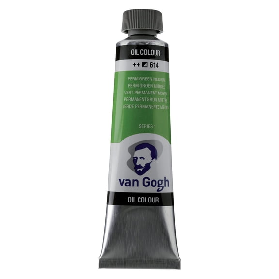 Royal Talens Van Gogh Oil Color, 40ml, Permanent Green Medium