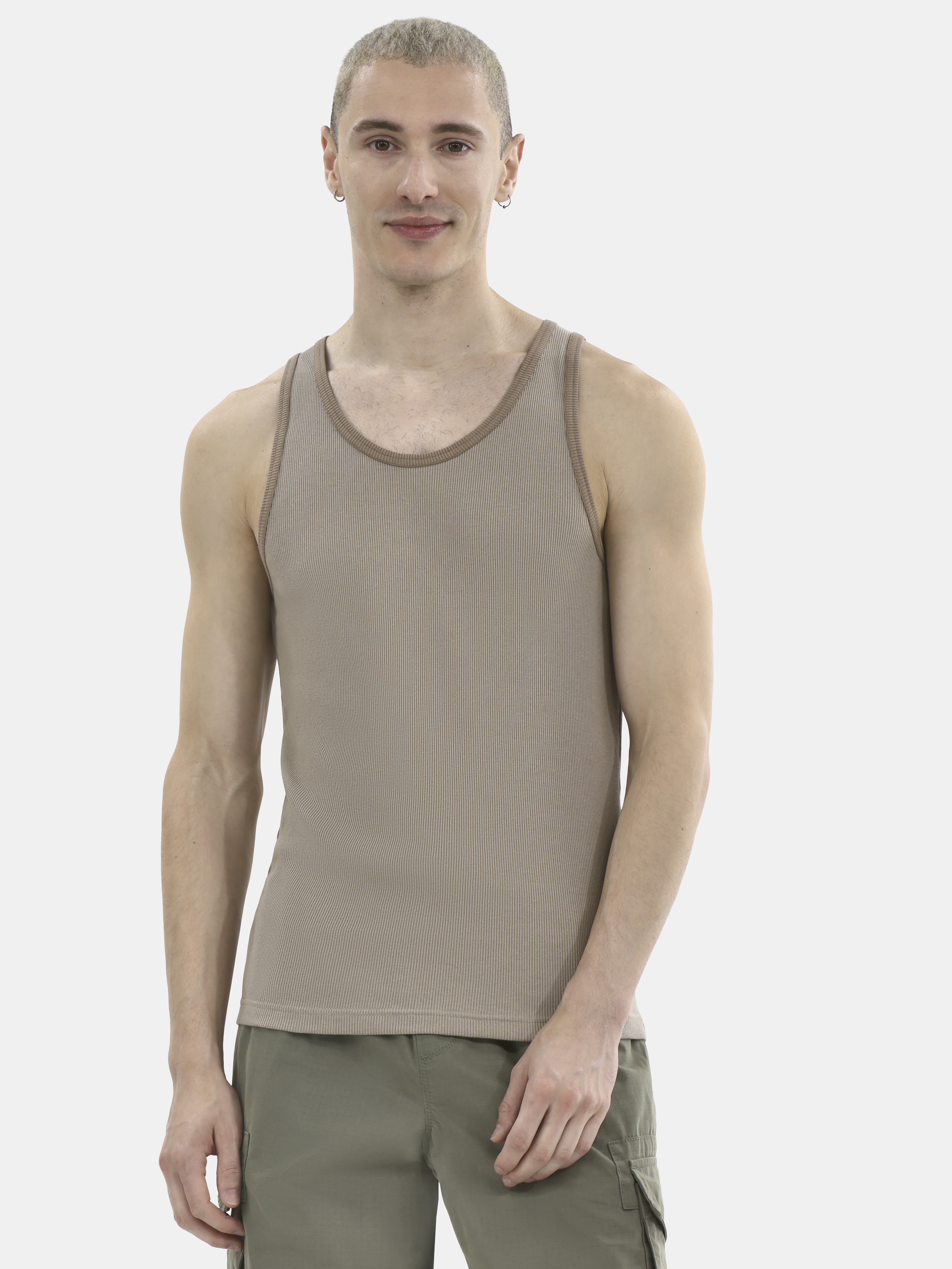 No Boundaries Skin Tone Basic Tank Top, 3-Pack, Men's