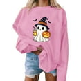 thumbnail image 2 of Kaliqueen Crewneck Sweatshirt Halloween-themed prints Long Sleeve Pullover Casual Gothic Fall Clothes 2025, 2 of 3