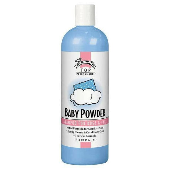 Baby Powder Pet Shampoo Gentle Sensitive Mild Fomula Dog Cat Grooming Bathing (17oz)